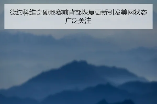 德约科维奇硬地赛前背部恢复更新引发美网状态广泛关注（MilanSports）